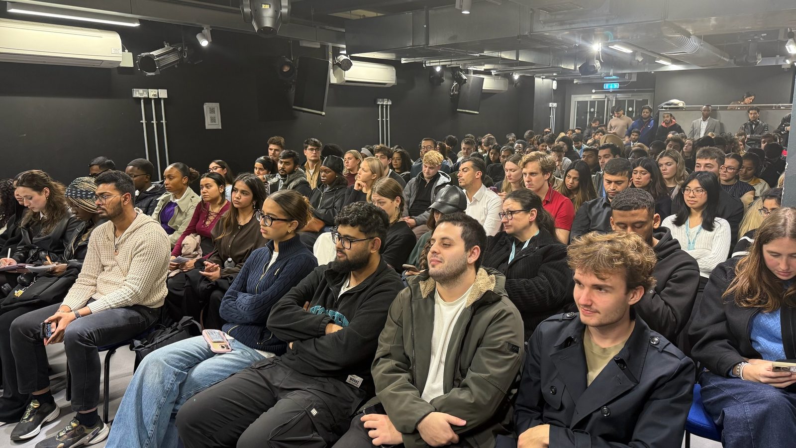 Student society event — full audience